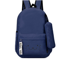 Casual Backpack lightweight unisex Waterproof for Mens Boys Girls Women. (Color: Navy Blue)