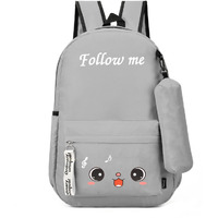 Casual Backpack School Bag Office for Mens Boys Girls Women Teens lightweight unisex Waterproof. (Color: Grey)