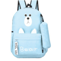 Casual Backpack lightweight unisex Waterproof for Mens & Women . (Color: Sky Blue)