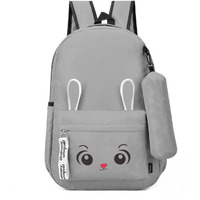 Casual Backpack School Bag Office for Mens Boys Girls Women Teens lightweight unisex Waterproof. (Color: Grey)