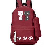 Casual Backpack School Bag Office for Mens Boys Girls Women lightweight unisex Waterproof. (Color: Maroon)