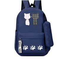 Casual Backpack lightweight unisex Waterproof for Mens Boys Girls Women. (Color: Navy Blue)