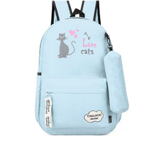 Casual Backpack lightweight unisex Waterproof for Mens & Women . (Color: Sky Blue)