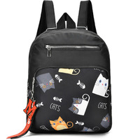 Latest stylish branded black ladies backpack school college office for girls women