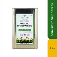 Jivika Organic Sunflower Oil 5ltr Steel tin
