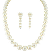 Beautiful fashion Jewellery Single String Classic Pearls Necklace for Women by Sri Jagdamba Pearls