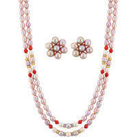 Beautiful fashion Jewelry Double String Monalisa Necklace set for Women