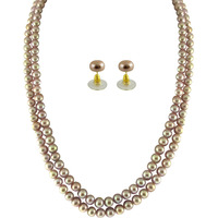 Beautiful fashion Jewellery Double String Supriya Pearl set for Women by Sri Jagdamba Pearls
