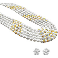 Beautiful fashion Jewellery Five String Designer Pearl Necklace for Women by Sri Jagdamba Pearls