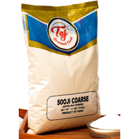 TAJ Premium Sooji Coarse (Farina, Suji, Rava, Semolina) Granulated Wheat, 4Lbs