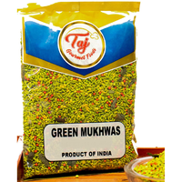 TAJ Premium Indian Green Mukhwas, Candied Fennel Seeds (Saunf), 100gm