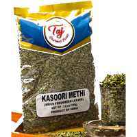 TAJ Premium Indian Kasoori Methi, Dried Fenugreek Leaves), 100gm