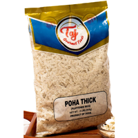 TAJ Premium Indian Poha Thick Powa Flattened Rice, 4Lbs