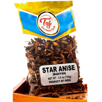 TAJ Premium Indian Star Anise Seeds (Whole Pods), Badian Khatai -35g
