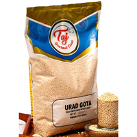 TAJ Premium Indian Urad Whole Gota, Black Lentils,8Lbs