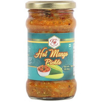 TAJ Hot Mango Pickle, (Hot Mango) 35oz