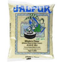 Jalpur Dhokra Flour, Dhokla Flour, (Chick Peas & Rice) 2.2lbs (1kg)