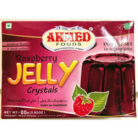 AHMED Halal Jello Vegetarian Crystal Jelly, Raspberry, 70g