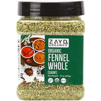 Zayd Organic Fennel Whole 14oz, USDA Organic Certified