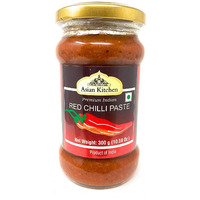 Asian Kitchen Red Chilli Cooking Paste 10.58oz (300g) ~ Vegan | Glass Jar | Gluten Friendly | NON-GMO | No Colors | Indian Origin