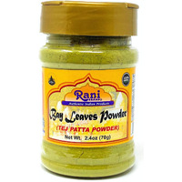 Rani Bay Leaf (Leaves) Powder 2.4oz (70g) PET Jar, All Natural ~ Gluten Friendly | NON-GMO | Vegan | Indian Origin (Tej Patta)