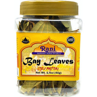 Rani Bay Leaf (Leaves) Whole Spice Hand Selected Extra Large 40g (1.4oz) PET Jar, All Natural ~ Gluten Friendly | NON-GMO | Vegan | Indian Origin (Tej Patta)