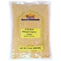 Rani Cracked Wheat Coarse (Fada / Commonly called Bulgur #2) 2lbs (32oz) ~ All Natural | Vegan | No Colors | NON-GMO | Indian Origin (Dalia)