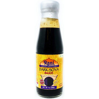 Rani Dark Soya Sauce 7oz (200g) Glass Jar ~ No Colors | NON-GMO | Vegan | Gluten Friendly | Indian Origin