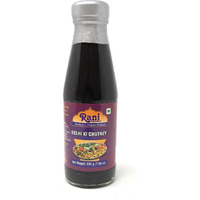 Rani Delhi Ki Chutney (Sweet, Sour & Spicy Dipping Sauce) 7oz (200g) Glass Jar, Ready to eat, Vegan ~ Gluten Free | NON-GMO | No Colors | Indian Origin