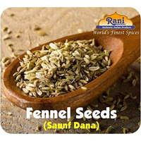 Rani Fennel Seeds (Saunf Sabut) Whole Spice 2.75oz (78g) All Natural ~ Gluten Friendly | NON-GMO | Vegan | Indian Origin