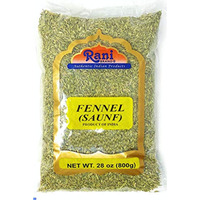 Rani Fennel Seeds (Saunf Sabut) Whole Spice 28oz (800g) All Natural ~ Gluten Friendly | NON-GMO | Vegan | Indian Origin