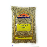 Rani Fennel Seeds (Saunf Sabut) Whole Spice 7oz (200g) All Natural ~ Gluten Free Ingredients | NON-GMO | Vegan | Indian Origin