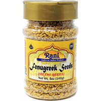 Rani Fenugreek (Methi) Seeds Whole 5oz (141g) PET Jar, Trigonella foenum graecum ~ All Natural | Vegan | Gluten Friendly | Non-GMO | Indian Origin, used in cooking & Ayurvedic spice