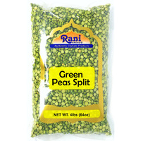 Rani Green Peas Split, Dried (Vatana, Matar) 4lbs (64oz) ~ All Natural | Vegan | Gluten Friendly | Product of USA