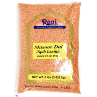 Rani Masoor Dal (Indian Red Lentils) Split Gram 8lb (128oz) Bulk ~ All Natural | Gluten Friendly Ingredients | NON-GMO | Vegan | Indian Origin???