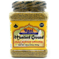 Rani Mustard Seeds Ground, Powder Spice (Rai Sarson) 16oz (454g) 1 Pound, 1lb ~ All Natural | Gluten Free Ingredients | NON-GMO | Vegan | Indian Origin