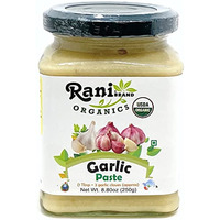 Rani Organic Garlic Cooking Paste 8.80oz (250g) ~ Vegan | Glass Jar | Gluten Free | NON-GMO | No Colors | Indian Origin | USDA Certified Organic