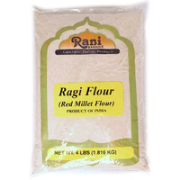 Rani Raggi Flour (Finger Millet) 4 Pound, 4lbs (64oz) Bulk ~ All Natural | Vegan | Gluten Friendly | NON-GMO | Indian Origin