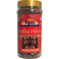 Rani Reetha (Soap Nut) Whole 7oz (200g) ~ Natural, Salt-Free | Vegan | No Colors | Gluten Friendly | NON-GMO | Indian Origin