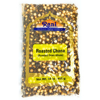 Rani Roasted Chana Salted 14oz (400g) Great Gluten Friendly Snack, Ready to Eat ~ All Natural | Vegan | No Preservatives | No Colors | Indian Origin