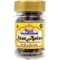 Rani Star Anise Seeds, Whole Pods (Badian Khatai) Spice 1.25oz (35g) PET Jar ~ All Natural ~ Gluten Friendly  | NON-GMO | Vegan | Indian Origin