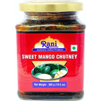 Rani Sweet Mango Chutney (Indian Preserve) 10.5oz (300g) Glass Jar, Ready to eat, Vegan ~ Gluten Free Ingredients, All Natural, NON-GMO