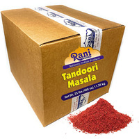 Rani Tandoori Masala (Natural, No Colors Added) Indian 11-Spice Blend, 25 Pound (400 Ounce) 11.36kg ~ Bulk Box ~ Salt Free | Vegan | Gluten Friendly | NON-GMO