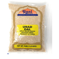 Rani Urid / Urad Dal (Split Matpe Beans without Skin) Indian Lentils 4lb (64oz) ~ All Natural | Indian Origin | Gluten Friendly | NON-GMO | Vegan