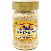 Rani White Poppy Seeds Whole (Khus Khus) Spice 3oz (85g) ~ Natural | Vegan | Gluten Friendly | NON-GMO | Indian Origin