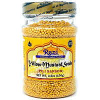 Rani Yellow Mustard Seeds Whole Spice 3.5oz (100g) ~ All Natural | Vegan | Gluten Friendly | NON-GMO | Indian Origin