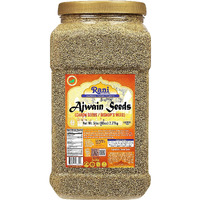 Rani Ajwain Seeds (Carom Bishops Weed) Spice Whole 80oz (5lbs) 2.27kg Bulk PET Jar ~ All Natural, Vegan, Gluten Friendly, NON-GMO, Kosher, Indian Origin