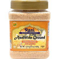 Rani Asafetida (Hing) Ground 21.1oz (1.32lbs) 600g Gluten Friendly, PET Jar ~ All Natural, Salt Free, Vegan, Non-GMO, Asafoetida Indian Spice, Best for Onion Garlic Substitute