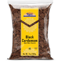 Rani Black Cardamom Pods (Kali Elachi) Whole Indian Spice 7oz (200g) ~ All Natural, Vegan, Gluten Friendly, NON-GMO, Indian Origin, Smokey, Tsaoko, Cao Guo, Bach Dan Khau, Badi