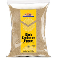 Rani Black Cardamom Powder (Kali Elachi) Indian Spice 7oz (200g) ~ All Natural, Vegan, Gluten Friendly, NON-GMO, Kosher, Indian Origin, Smokey, Tsaoko, Cao Guo, Bach Dan Khau, Badi